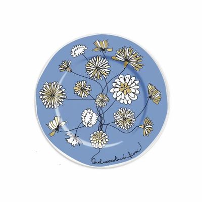 Everyday plates - PLATE 16 QUEL MAZZOLIN DI FIORI LIGHT BLUE - ILARIA.I