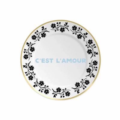 Assiettes au quotidien - ASSIETTE 16 C’EST L’AMOUR - ILARIA.I