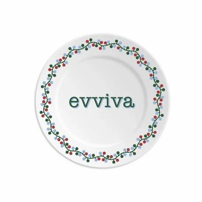 Assiettes au quotidien - ASSIETTE 16 EVVIVA - XMAS - ILARIA.I