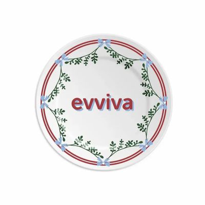 Everyday plates - PLATE 16 EVVIVA - NEW YEAR - ILARIA.I