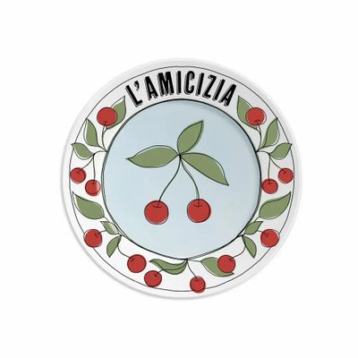 Everyday plates - PLATE 16 L'AMICIZIA - CHERRY - ILARIA.I