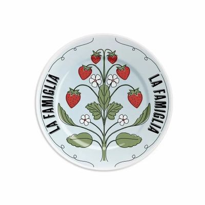 Everyday plates - PLATE 16 LA FAMIGLIA - STRAWBERRY - ILARIA.I