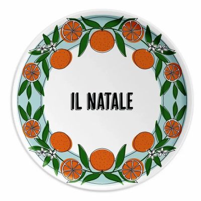Everyday plates - PLATE 31 IL NATALE - MANDARIN - ILARIA.I