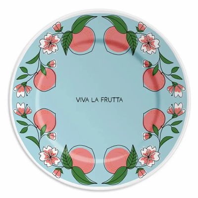 Everyday plates - PLATE 21 VIVA LA FRUTTA AND PEACHES - ILARIA.I