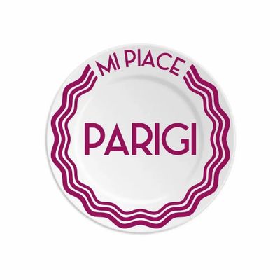 Assiettes au quotidien - ASSIETTE 16 MI PIACE PARIGI - ILARIA.I