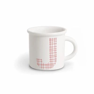 Mugs - MUG RED ALPHABET J - ILARIA.I