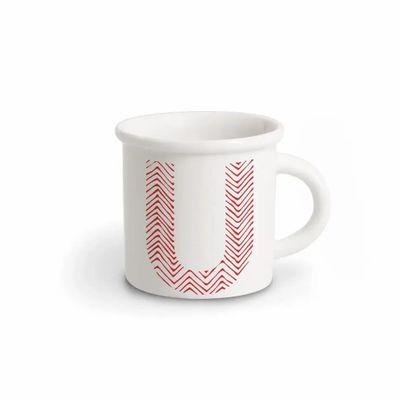 Mugs - MUG RED ALPHABET U - ILARIA.I