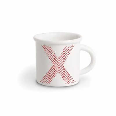 Mugs - MUG RED ALPHABET X - ILARIA.I