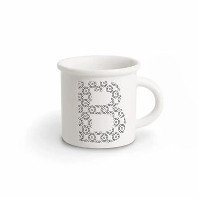 Mugs - MUG BLACK ALPHABET B - ILARIA.I