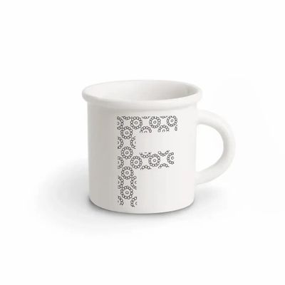 Mugs - MUG BLACK ALPHABET F - ILARIA.I