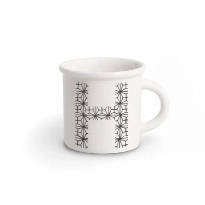 Mugs - MUG BLACK ALPHABET H - ILARIA.I