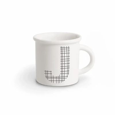 Mugs - MUG BLACK ALPHABET J - ILARIA.I