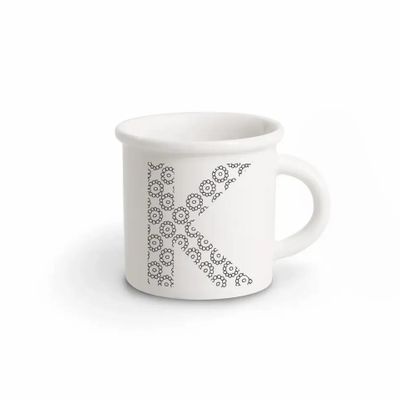 Mugs - MUG BLACK ALPHABET K - ILARIA.I