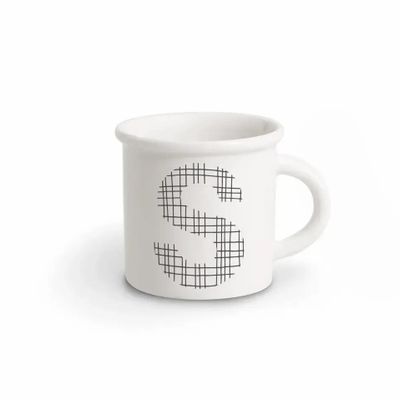 Mugs - MUG BLACK ALPHABET S - ILARIA.I