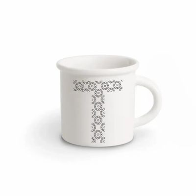 Mugs - MUG BLACK ALPHABET T - ILARIA.I