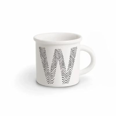 Mugs - MUG BLACK ALPHABET W - ILARIA.I