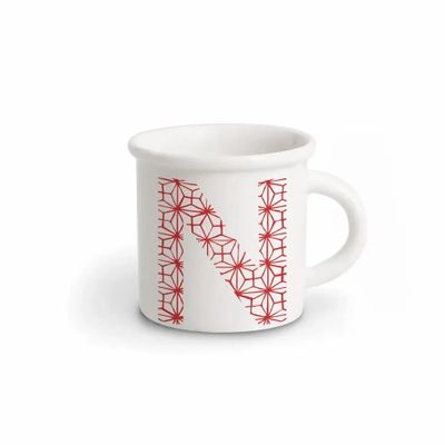Mugs - MUG RED ALPHABET N - ILARIA.I