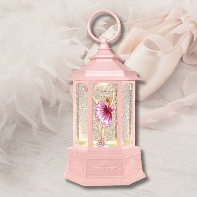 Autres décorations de Noël - Lanterne Boule à Neige LED – Danseuse Étoile Rose - BLUE STAR B.V.