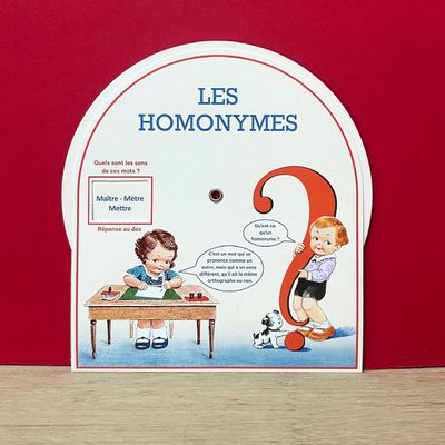 Papeterie - Disque les Homonymes - LUDOM EDITION