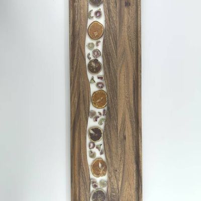Plats et saladiers - Plateau de service avec inserts en résine et motifs de fruits - SINOWAY MANUFACTURE LIMITED