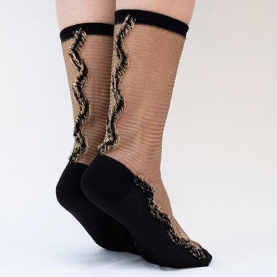 Gifts - Frangia Dorée 39-41 : festive transparent socks - ATELIER ST EUSTACHE