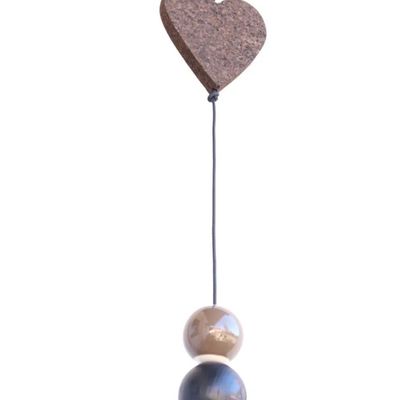 Design objects - Black Cork Heart - BARNACORK