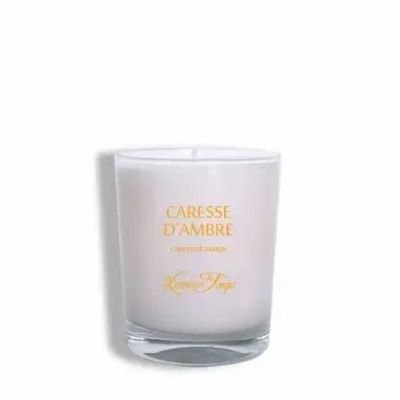 Bougies - Bougie végétale 180 gr Caresse d'Ambre - LES LUMIERES DU TEMPS
