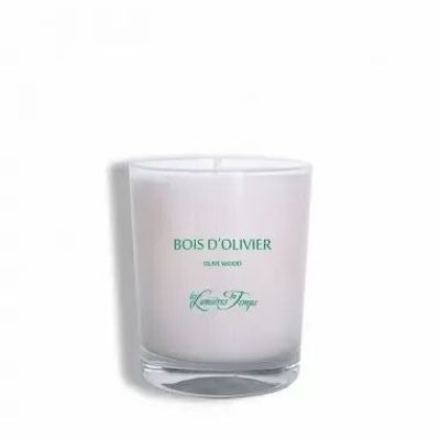 Bougies - Bougie végétale 180 gr Bois d'Olivier - LES LUMIERES DU TEMPS