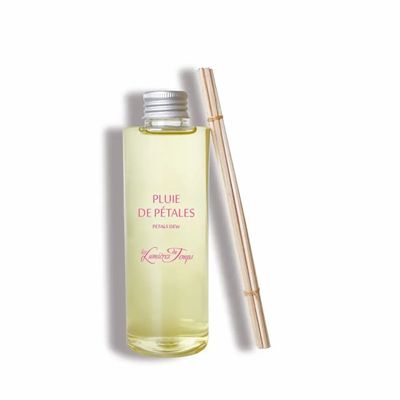 Diffuseurs de parfums - Recharge (avec rotins) pour Diffuseur de Parfum 200 ml Pluie de Pétales - LES LUMIERES DU TEMPS
