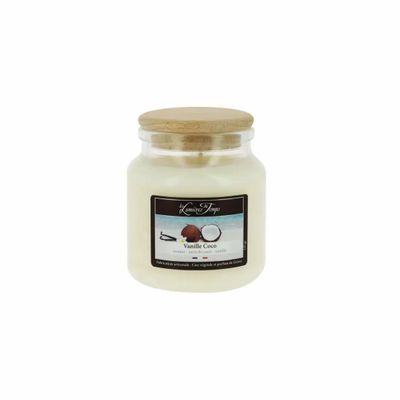 Candles - 145g Colored Wax Candle Vanilla Coconut - LES LUMIERES DU TEMPS