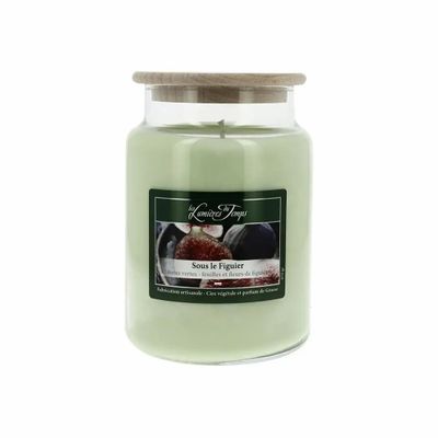 Candles - Colored Wax Candle 670 g Under the Fig Tree - LES LUMIERES DU TEMPS
