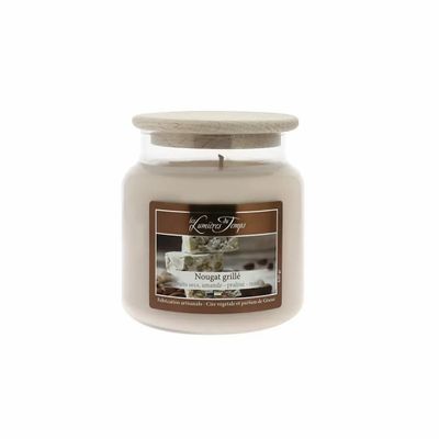 Candles - Colored Wax Candle 430g Toasted Nougat - LES LUMIERES DU TEMPS