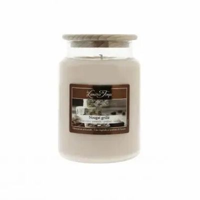 Candles - Colored Wax Candle 670g Toasted Nougat - LES LUMIERES DU TEMPS