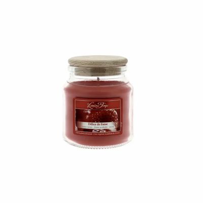 Bougies - Bougie Cire Colorée 145 g Délice de Fraise - LES LUMIERES DU TEMPS