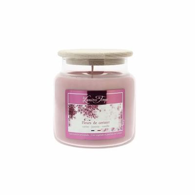 Candles - 430g Cherry Blossom Colored Wax Candle - LES LUMIERES DU TEMPS