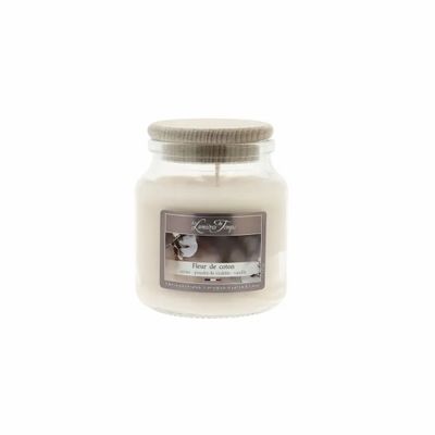 Bougies - Bougie Cire Colorée 145 g Fleur de Coton - LES LUMIERES DU TEMPS