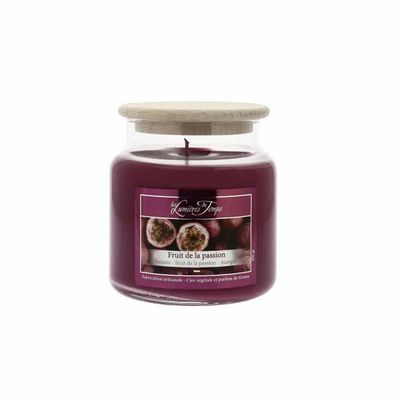 Bougies - Bougie Cire Colorée 430 g Fruit de la Passion - LES LUMIERES DU TEMPS