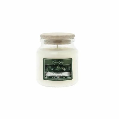Candles - Colored Wax Candle 145 g White Cedar - LES LUMIERES DU TEMPS