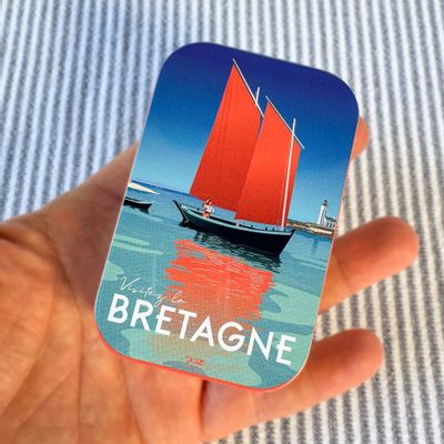 Objets de décoration - Boite métallique pocket - Bretagne Voilier (x20) - LA MAISON JOSÉPHINE