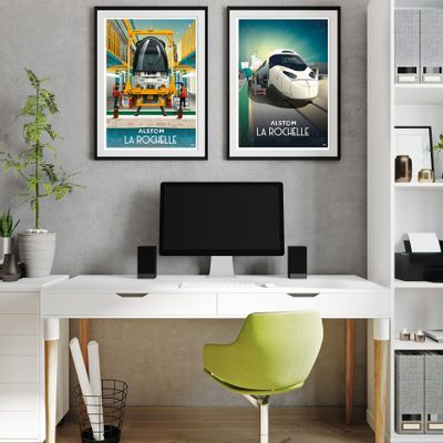 Poster - DOZ - Alstom - TGV La Rochelle poster - LA MAISON JOSÉPHINE