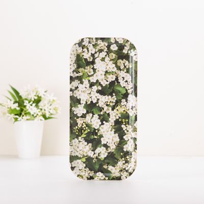 Plateaux - Plateau de service long en bois - Fleurs de printemps 15x32 cm - MONBOPLATO
