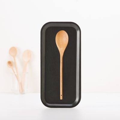 Kitchen utensils - Long wooden serving tray - Spoon rest 15x32 cm - MONBOPLATO