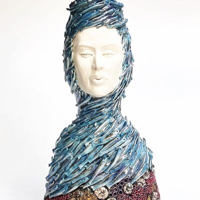 Objets design - Sculpture en céramique, figure, MONDE SOUS-MARIN - MOSCHE BIANCHE