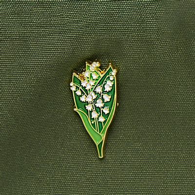 Brooches - Pin Lily of the valley - PINPINPIN.IT