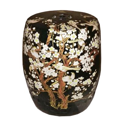Pottery - Lacquered ceramic stool - GALERIE D'ORIENT