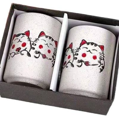 Mugs - Kitty duo porcelain tumbler - GALERIE D'ORIENT