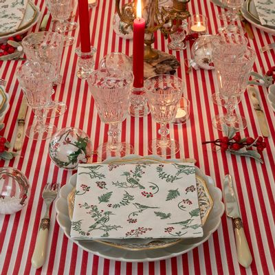 Napkins - CHRISTMAS BIRDS - FRANÇOISE PAVIOT