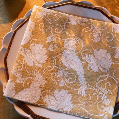 Napkins - GOLDEN PARAKEET - FRANÇOISE PAVIOT