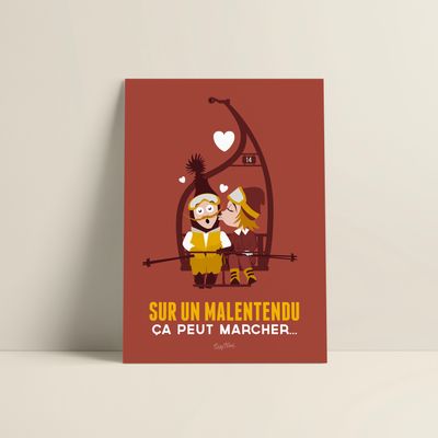 Affiches - Affiche Sur Un Malentendu - COSYNÉVÉ - MOUNTAIN POSTERS