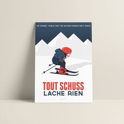 Affiches - Affiche Tout Schuss - COSYNÉVÉ - MOUNTAIN POSTERS
